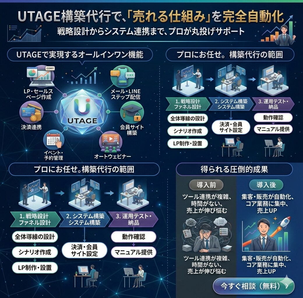 LINE構築・集客〜販売の自動化を丸ごと構築します 配信や対応が迷わなくなる構造を設計します イメージ2
