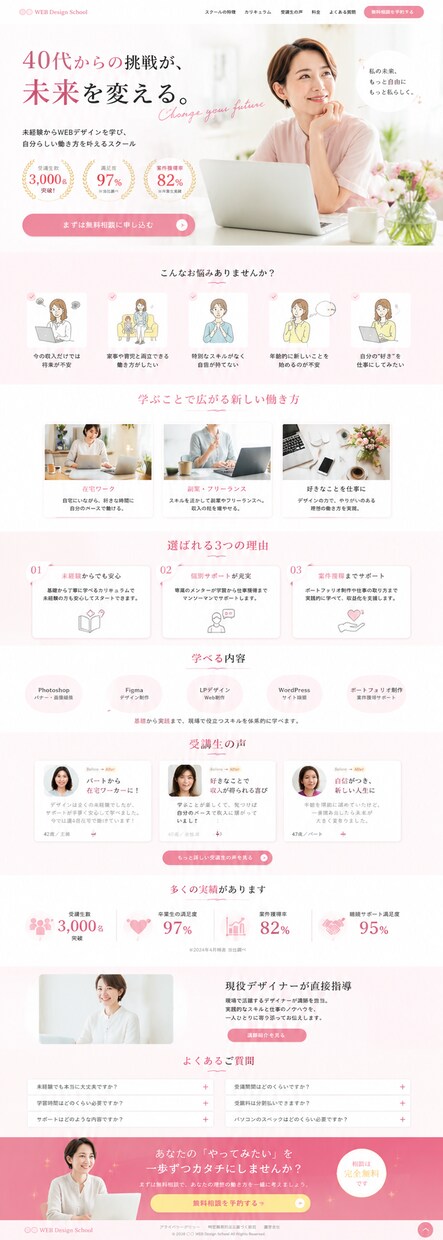 WordPress化まで含めコーディング代行します デザインを“そのまま形”にします。 イメージ5