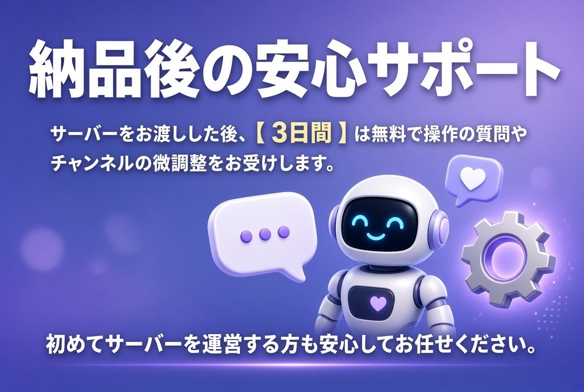格安でdiscordサーバー作成代行します 面倒な設定は丸投げ！discordの基本設定を代行します イメージ3