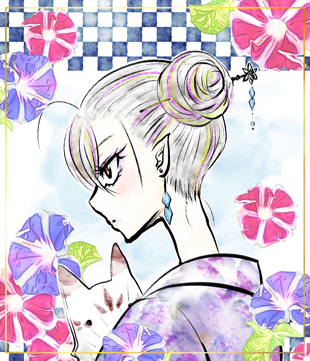 商用可！美麗イラスト✨ご要望に合わせて描きます かわいい笑顔と美しい髪の毛、背景が得意です。繊細な塗り イメージ3