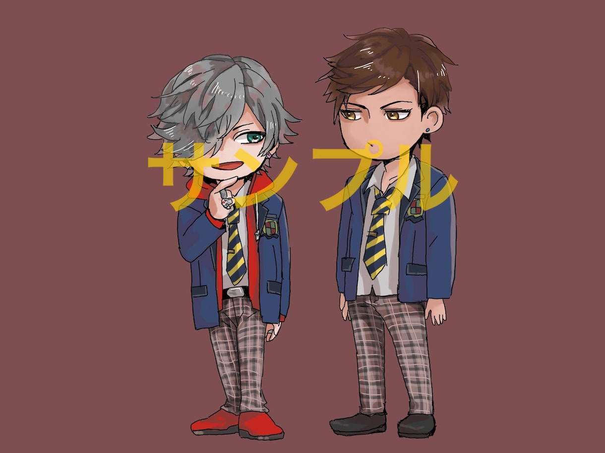 あなた専用のアイコンイラスト描きます 小物や飾りの指定も自由に指定してください イメージ3