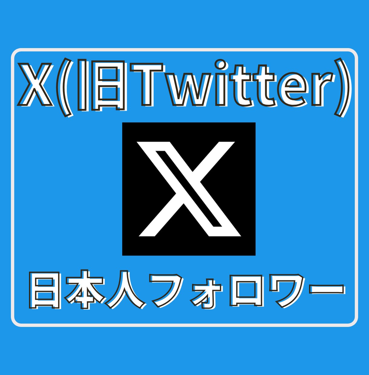 Xツイッター日本人フォロワーを100人〜増やします X(旧ツイッター)の日本人100人増加ほぼ減少なし イメージ1
