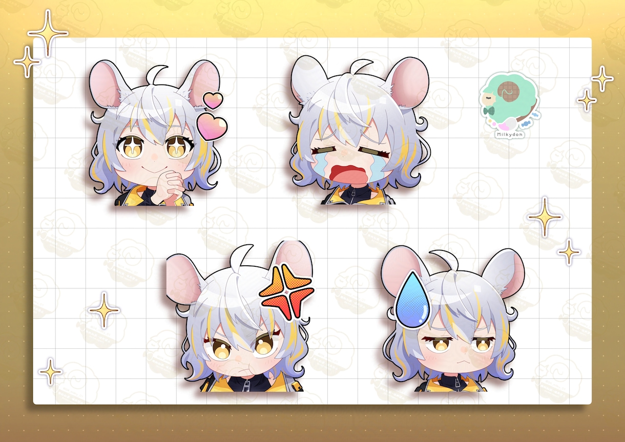 商用利用可！SD、ミニキャライラスト描きます 無料表情差分あり！グッズ・アイコン・サムネイルなど イメージ10