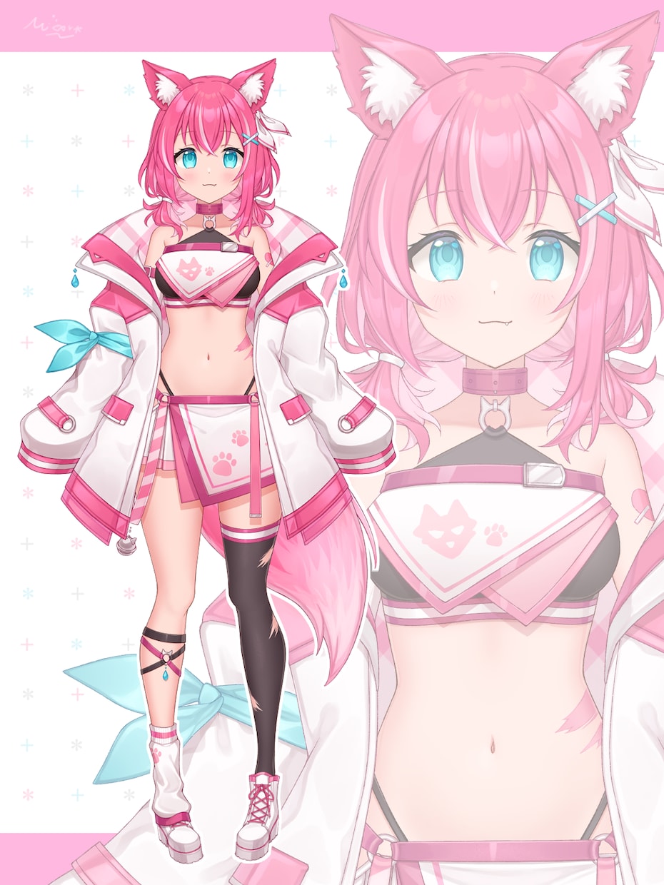 VTuber用Live2Dイラストを制作します キャラデザや三面図、表情差分も承ります！ イメージ2