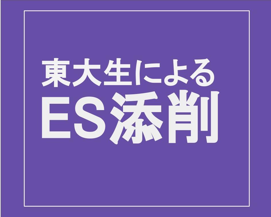 大手内定多数の東大卒元就活生がESの添削をします 大手マスコミでの校閲経験を生かして丁寧に添削指導します！ イメージ1