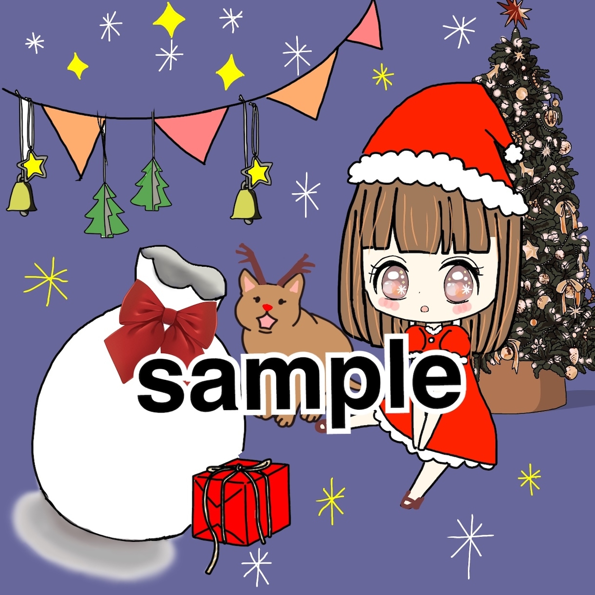 SNS用のアイコンを作成します プロフィールアイコン 月初アイコン 特典アイコン イメージ1