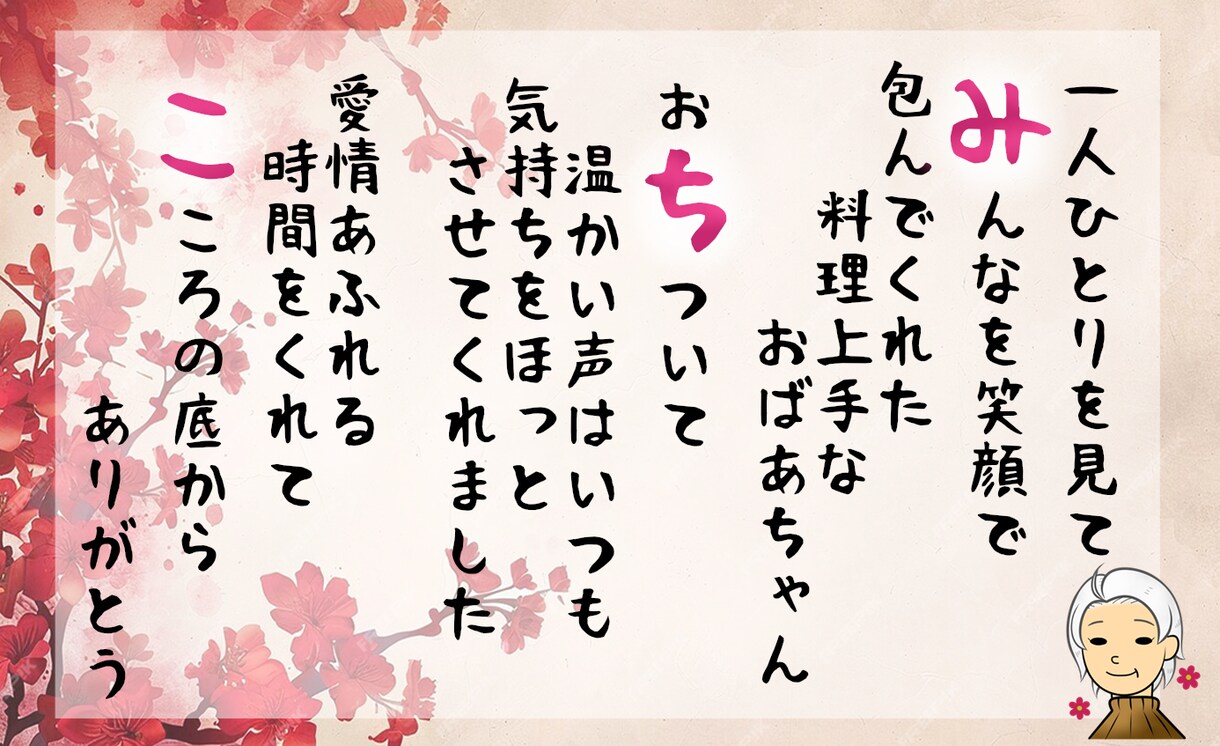 オンリーワンなネームインポエムを作ります 伝えたい想い、形に残したい想いをご用意致します！ イメージ3