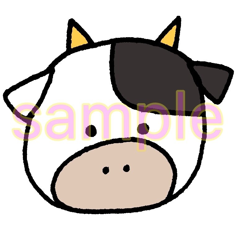 SNSアイコン動物イラスト10個セット売ります アイコン、SNS、挿絵等に使いたい放題！なごむ動物セット イメージ1