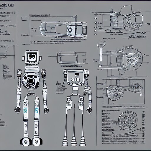 ロボットのイラストを販売しています CGで制作した各種ロボットの骨組み イメージ1