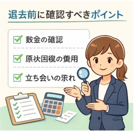 賃貸退去時の不安や流れを整理します 賃貸退去の不安や手続きを整理します｜敷金・原状回復相談 イメージ3
