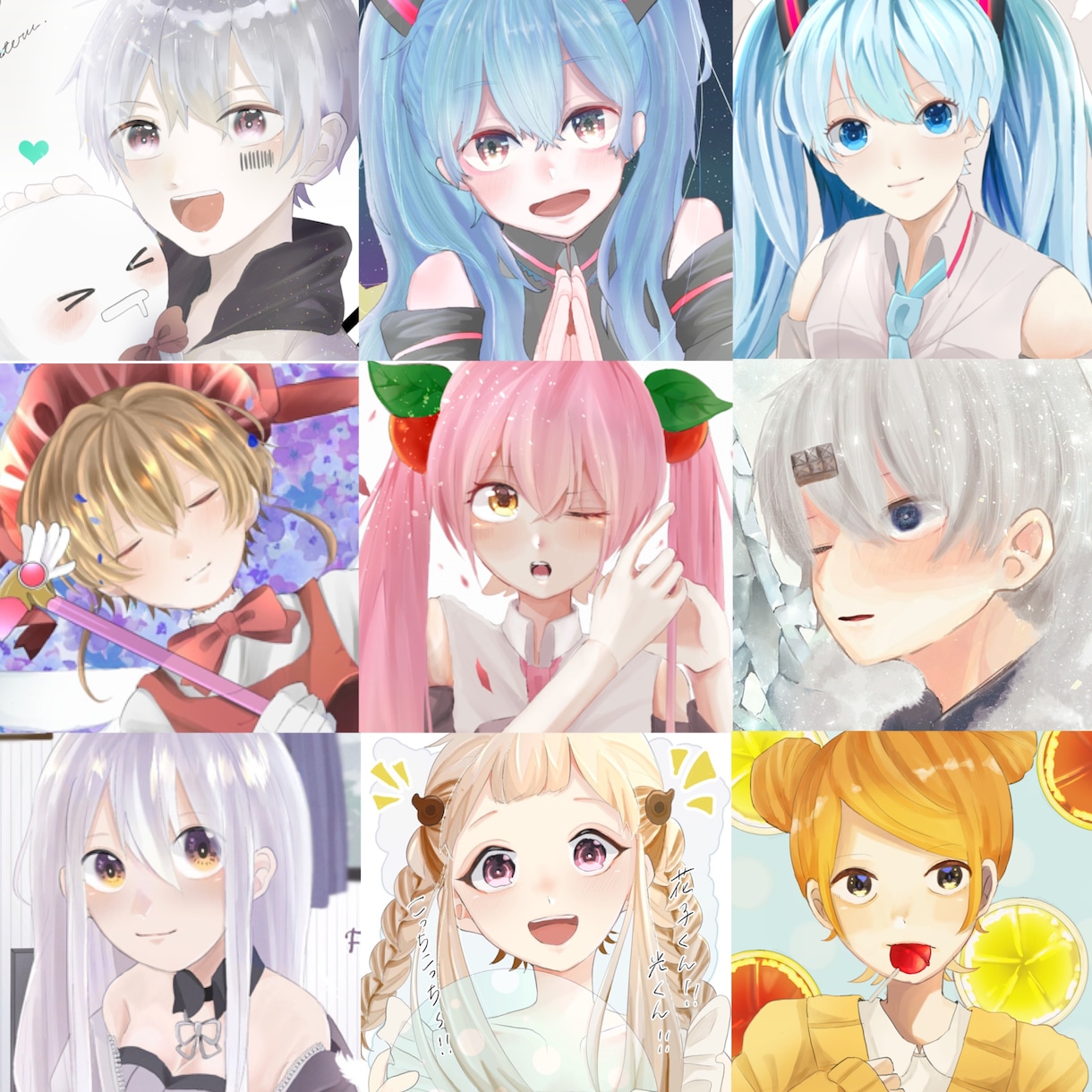 アイコンイラストや長方形イラスト描きます オリジナル作品をそのままに生み出す イメージ3
