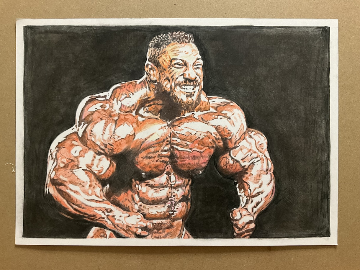 貴方のシェイプアップした身体を描きます A３サイズのケント紙に色鉛筆で写真を元にリアルに描きます。 イメージ3