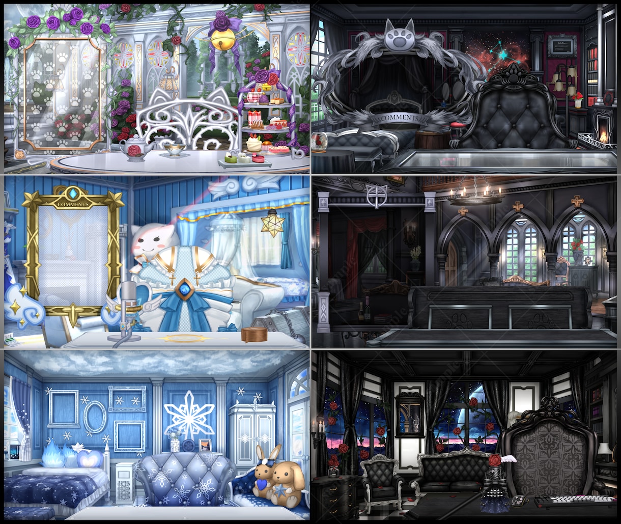 最短5日!★高品質な背景イラストを制作します 企業実績多数!VTuber様配信背景/IRIAM背景/etc イメージ4