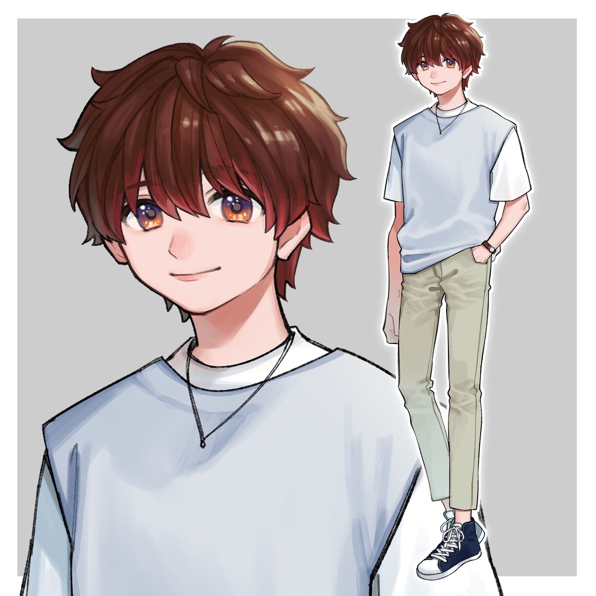 プロの漫画家がVtuberイラスト制作いたします 現役漫画家がLive2D用イラストをキャラデザから承ります！ イメージ4