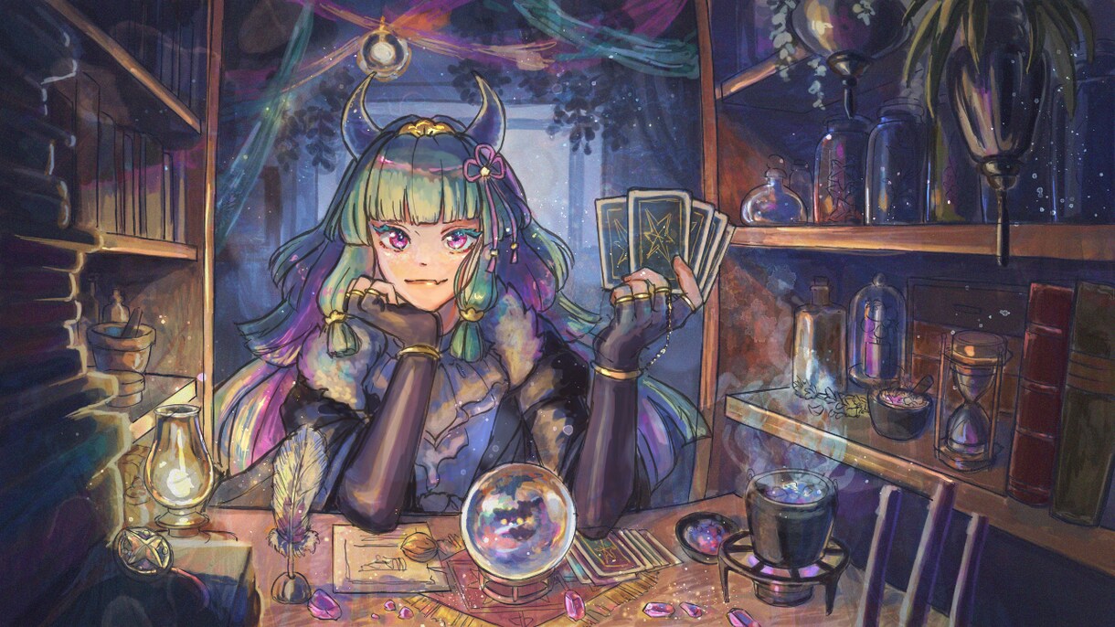 ファンタジー背景画魔法の世界観を描きます 絵本や動画の背景画、夢の光景の具現化などにご利用ください イメージ6