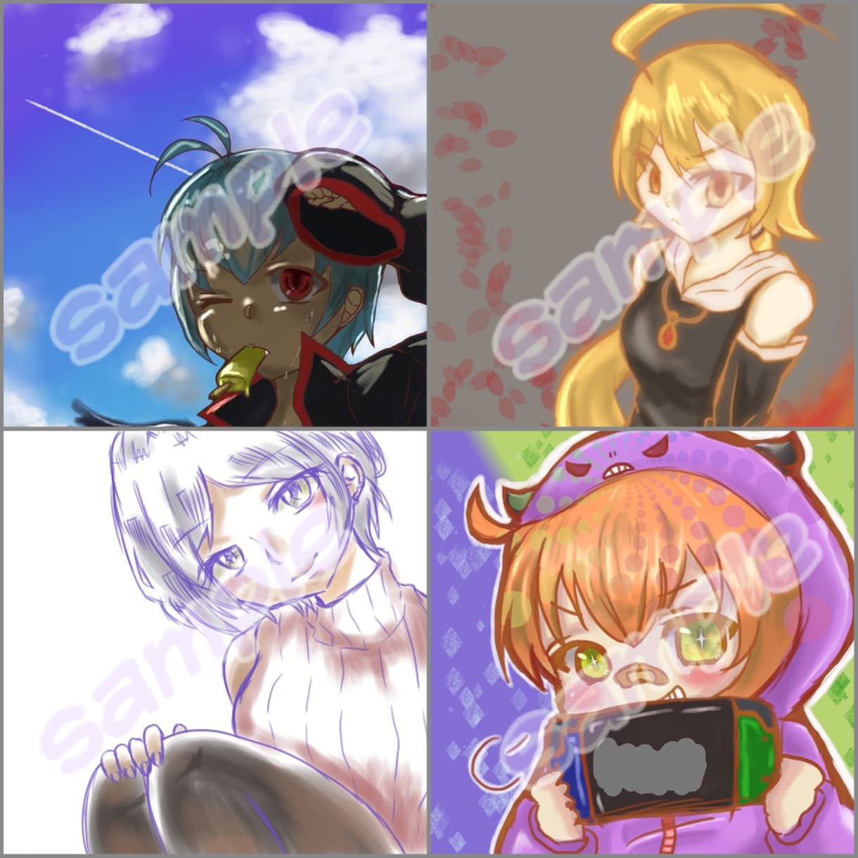 SNSアイコンの作成します あなた用のイラストを描きます。 イメージ1