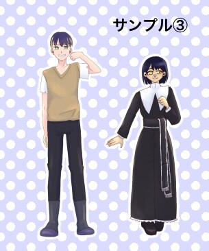TRPGの立ち絵や配信用キャラの全身図を描きます 【商用利用可！配信者さんやTRPGプレイヤー必見】 イメージ7