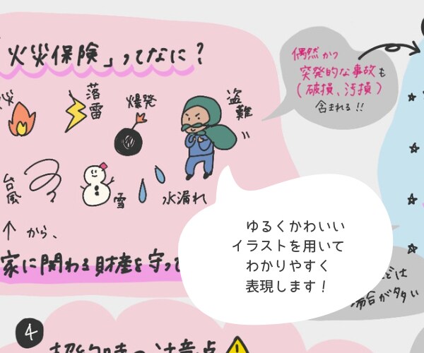 セミナーや会議を、可愛く＆わかりやすくまとめます ゆるくかわいいイラストと読みやすい文字でグラレポ作成します！ イメージ3