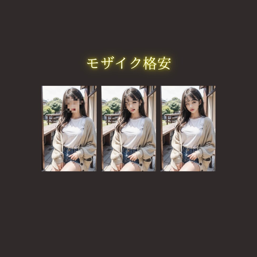 モザイク加工、画像.動画加工致します めんどくさいモザイク加工お助けマン イメージ1