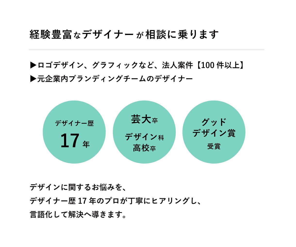 起業家・経営者歓迎！プロがデザイン相談に乗ります プロ歴17年｜開業準備・デザイン全般の悩み・ブランディング イメージ3