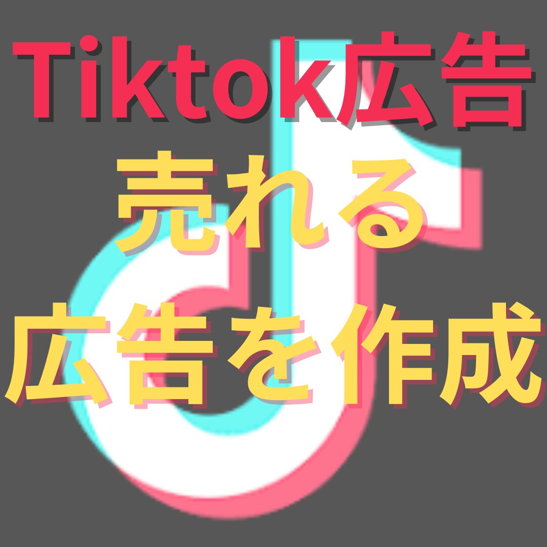 リサーチ〜CR作成　Tiktok広告を作成します 売れる広告を作成を作成します！ イメージ1
