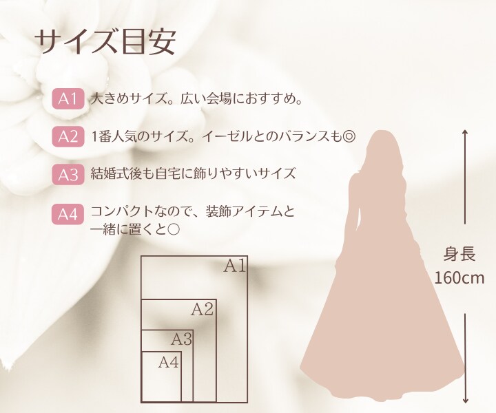 テンプレートでおしゃれなウェルカムボードが作れます 作成ガイド付き！PC・スマホで簡単にプロ品質の花嫁DIY★ イメージ9