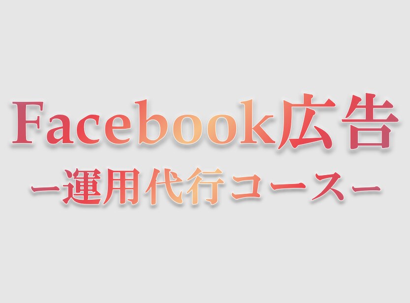 Facebook広告運用を代行します 集客のすべてを任せたい方へ。Facebook広告のプロが代行 イメージ1