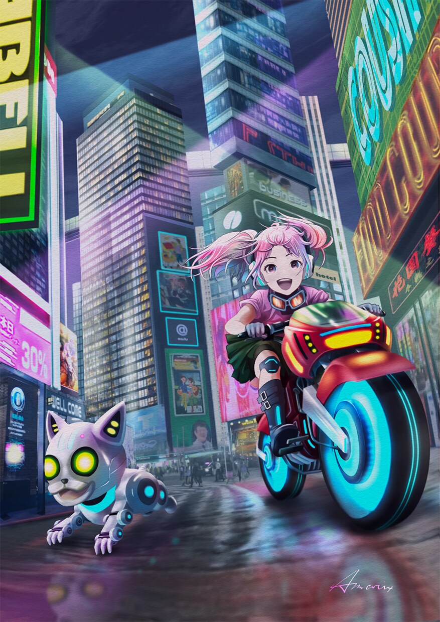 現役アニメーターが背景やコンセプトアート描きます 書籍装丁画、MV、フライヤー、ポスターチラシなど利用できます イメージ5