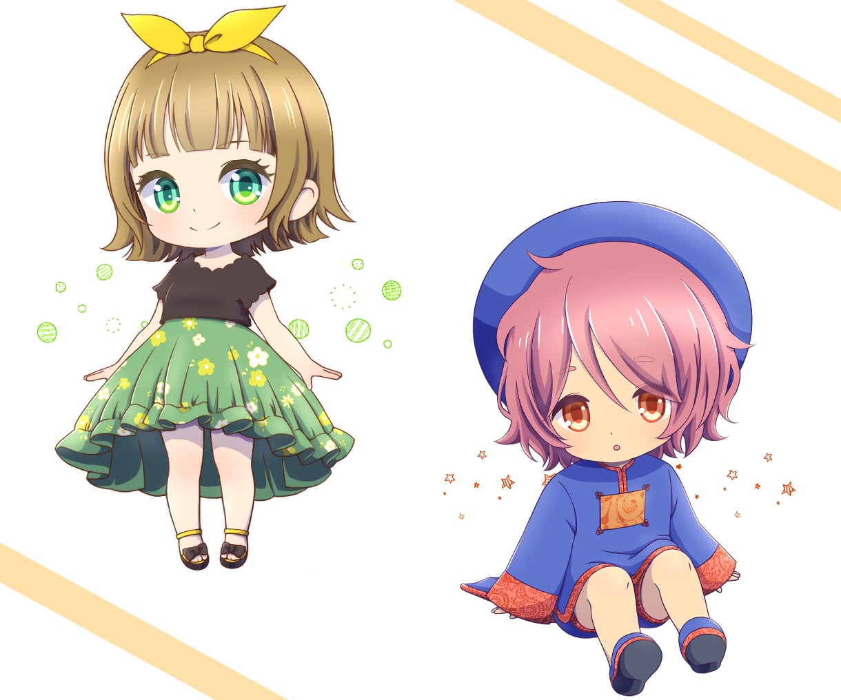 かわいいミニキャラ描きます 期間限定半額→1500円から　修正5回まで無料 イメージ2