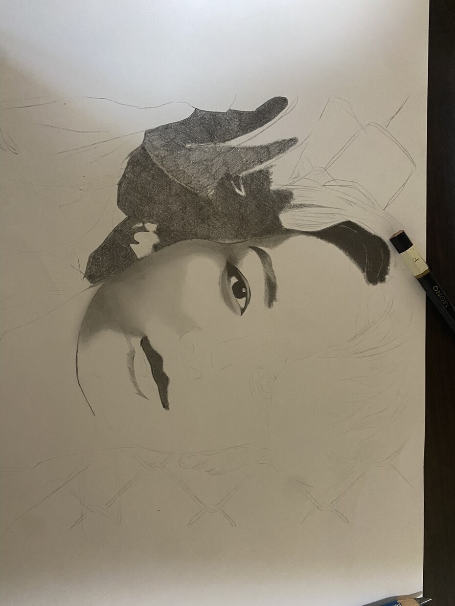 似顔絵をそっくりに描きます 送っていただいた画像を鉛筆で描きます！ イメージ3