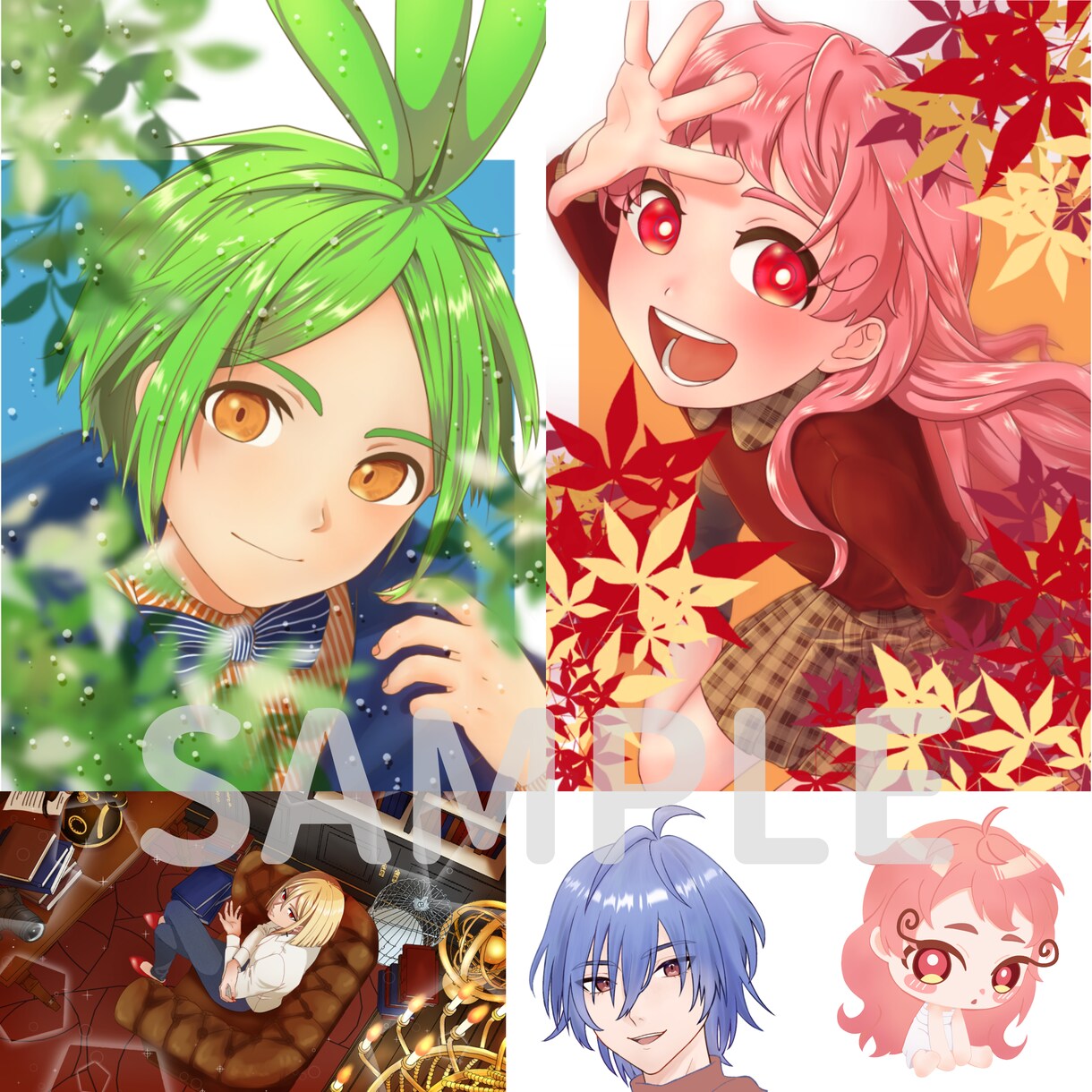 イラスト全般お描きします アイコン・立ち絵・グッズ等に使用できるイラストを制作します！ イメージ3