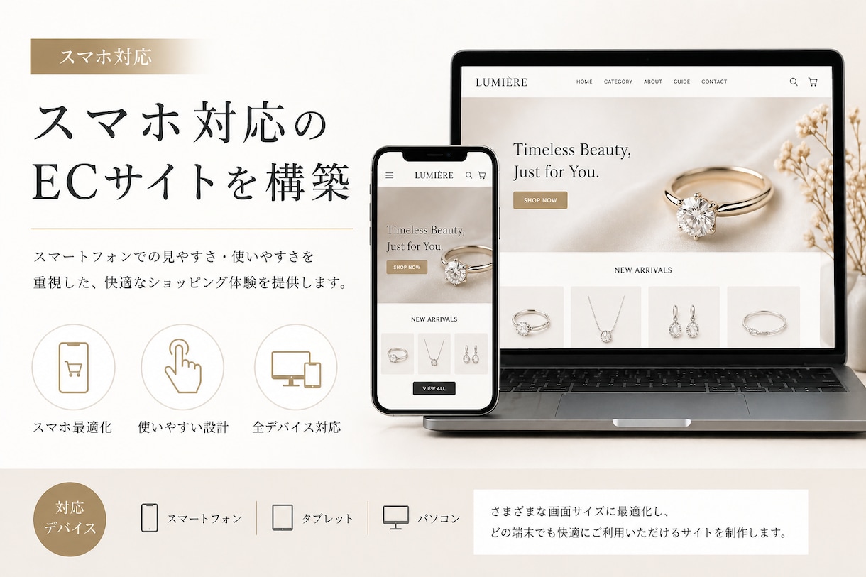 売れるECサイト制作・構築しますます 売上につながる導線設計でサイト構築 イメージ2