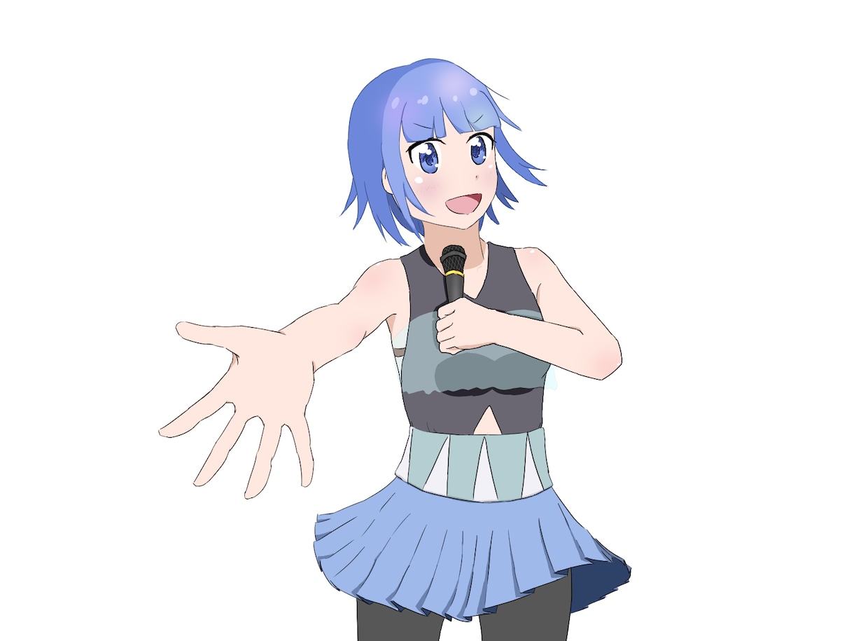 アニメ調の女の子イラスト描きます 背景は描きません。透過PNGとして様々な用途で使えます。 イメージ1