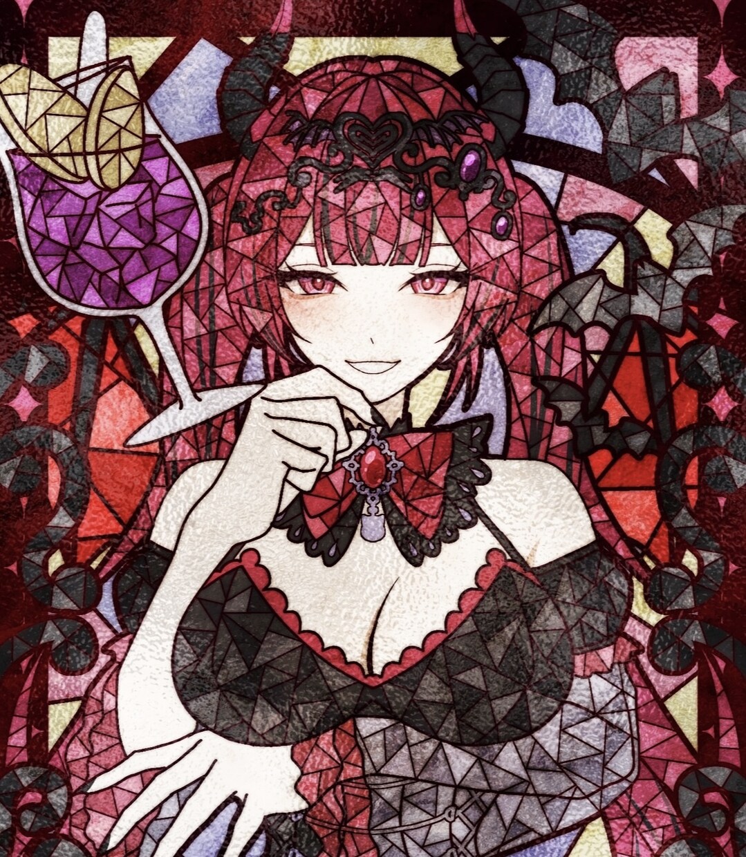 美しい✨ステンドグラスのような絵を描きます あなたの世界観をギュッと1枚のステンドグラスにします✨ イメージ4