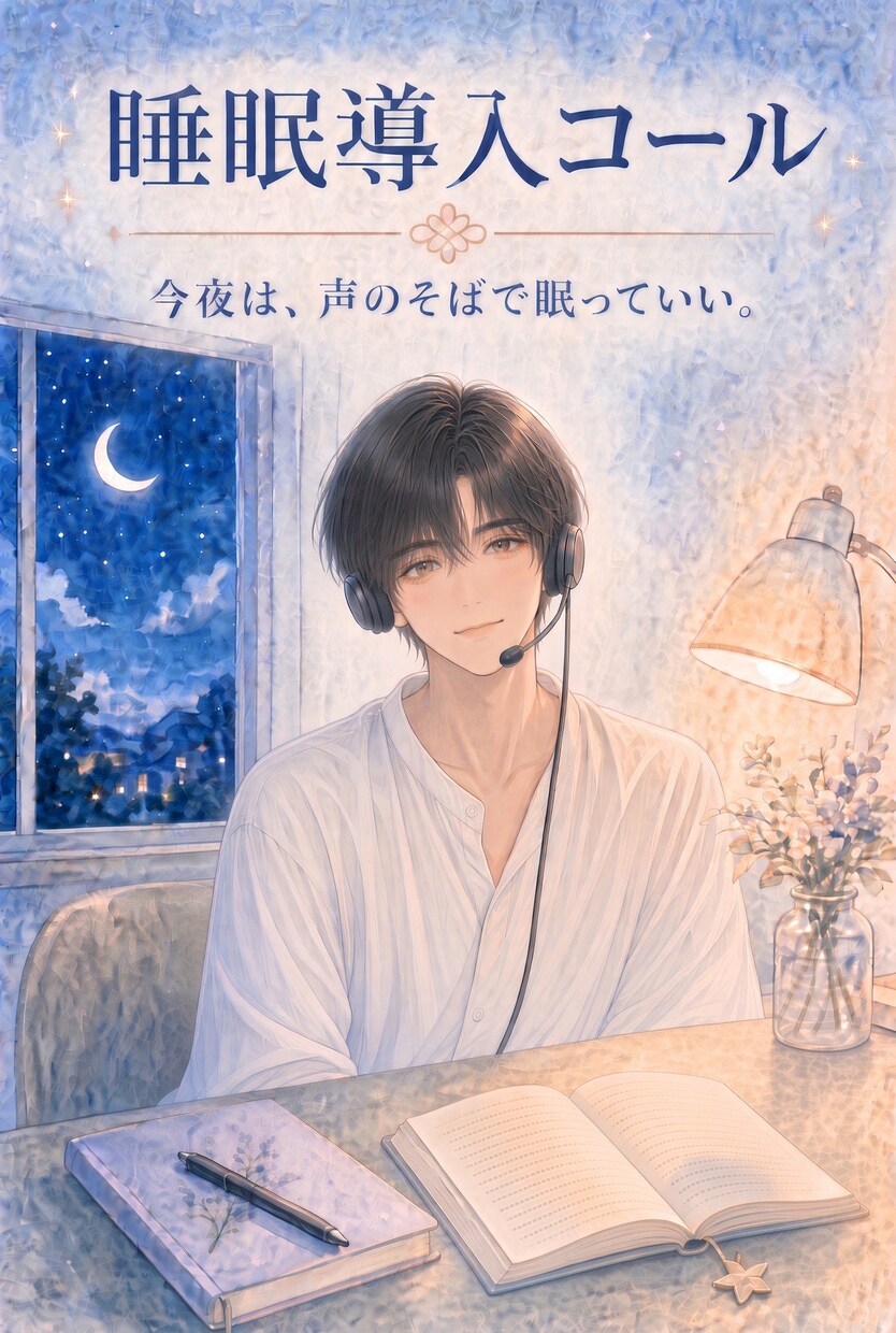 眠れない夜、おそばにいます アプリの音声じゃない。この瞬間の声で、入眠をお手伝いします。 イメージ2