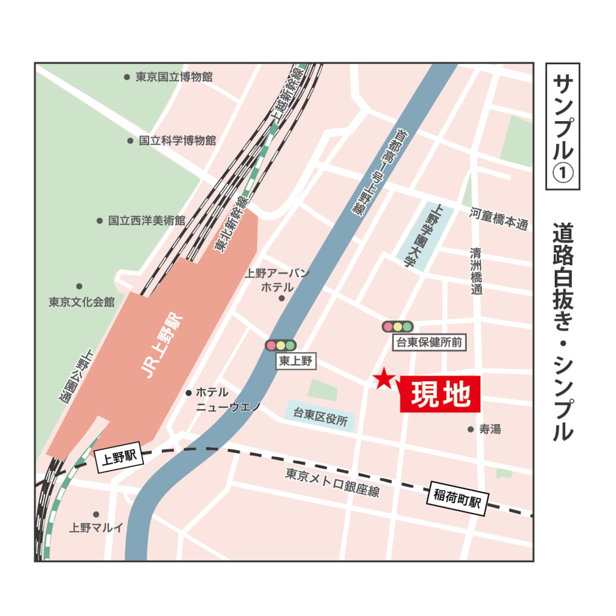 分かりやすいシンプルな地図作ります JPG・PNG・PDF・AIでの複数形式の納品可能! イメージ2