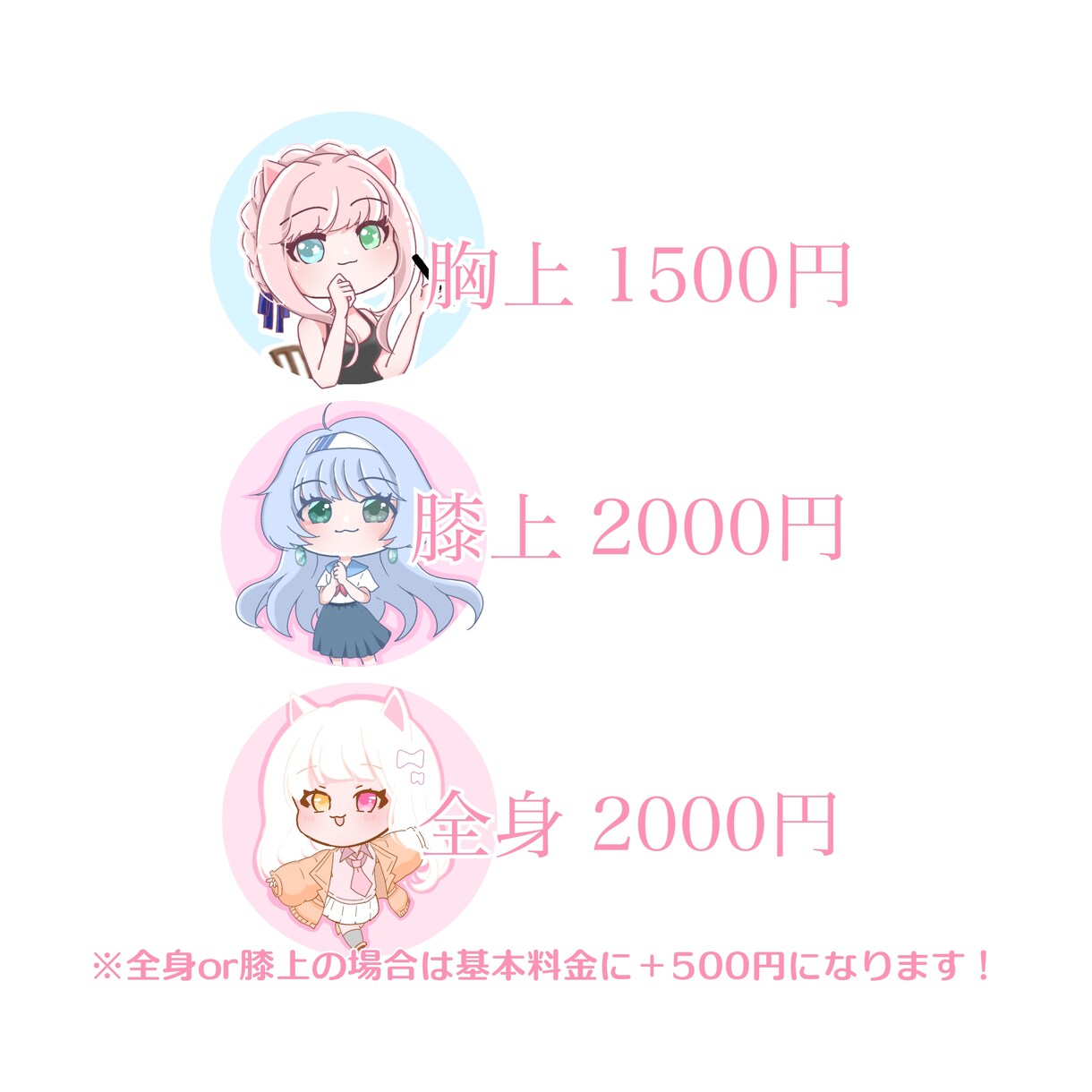 商用OK♪ふわキラなかわいいイラストお描きします アイコン／ヘッダー／資料／それぞれの用途に合ったイラストを♪ イメージ4