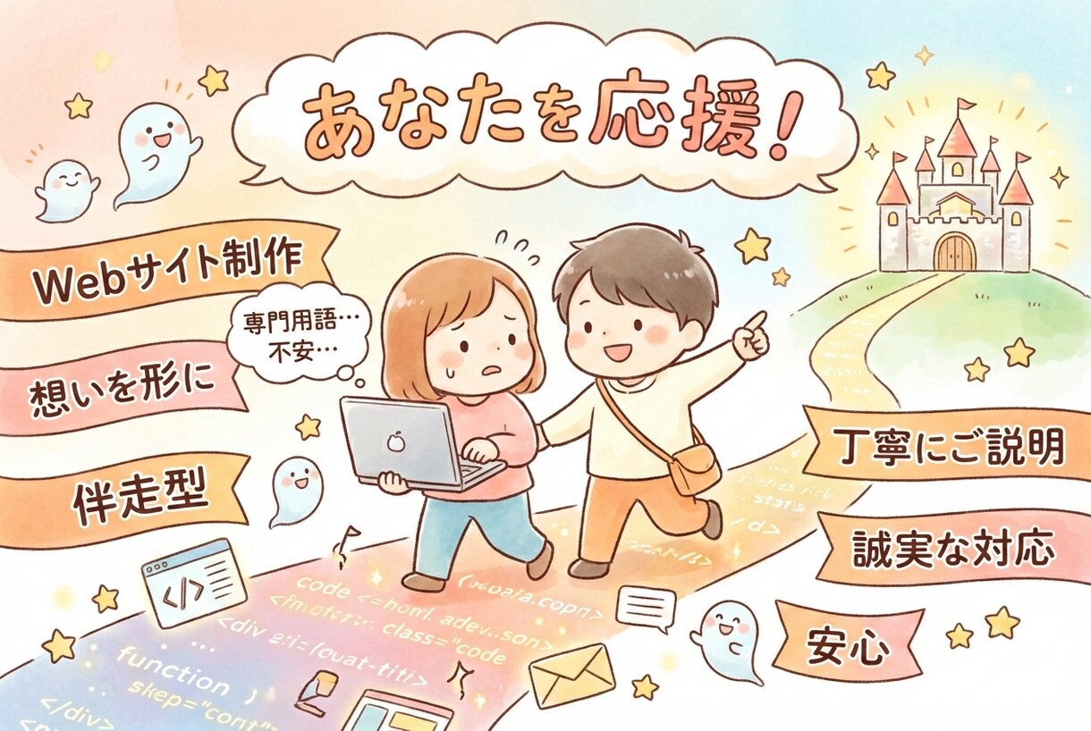 想いに寄り添い伴走型でサイト制作します どこよりも早く安く親切に、お値段以上の品質を目指します！ イメージ1