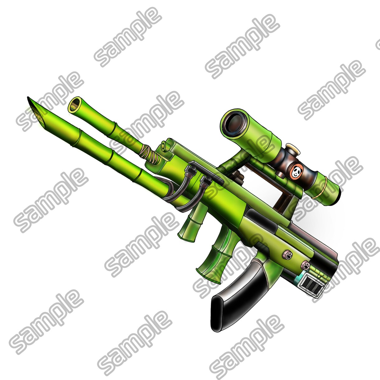 ゲーム用アイコン！小物/名入れ/手/サービスします 銃のリアル感は神レベル！背景透明データプレゼント イメージ4