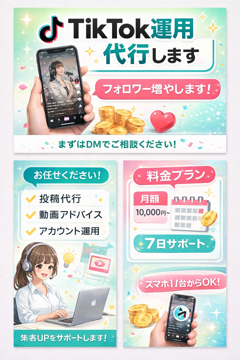 動画編集のやり方を丁寧に教えます tiktokの動画編集のやり方丁寧に教えます。 イメージ1