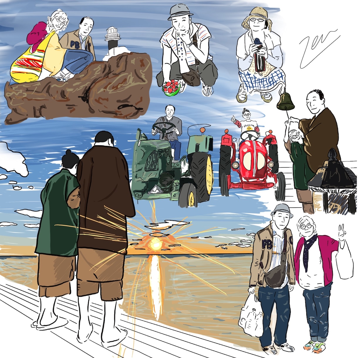 思い出をお洒落なイラストにします 最高の思い出をもっと記憶に残る思い出に イメージ2