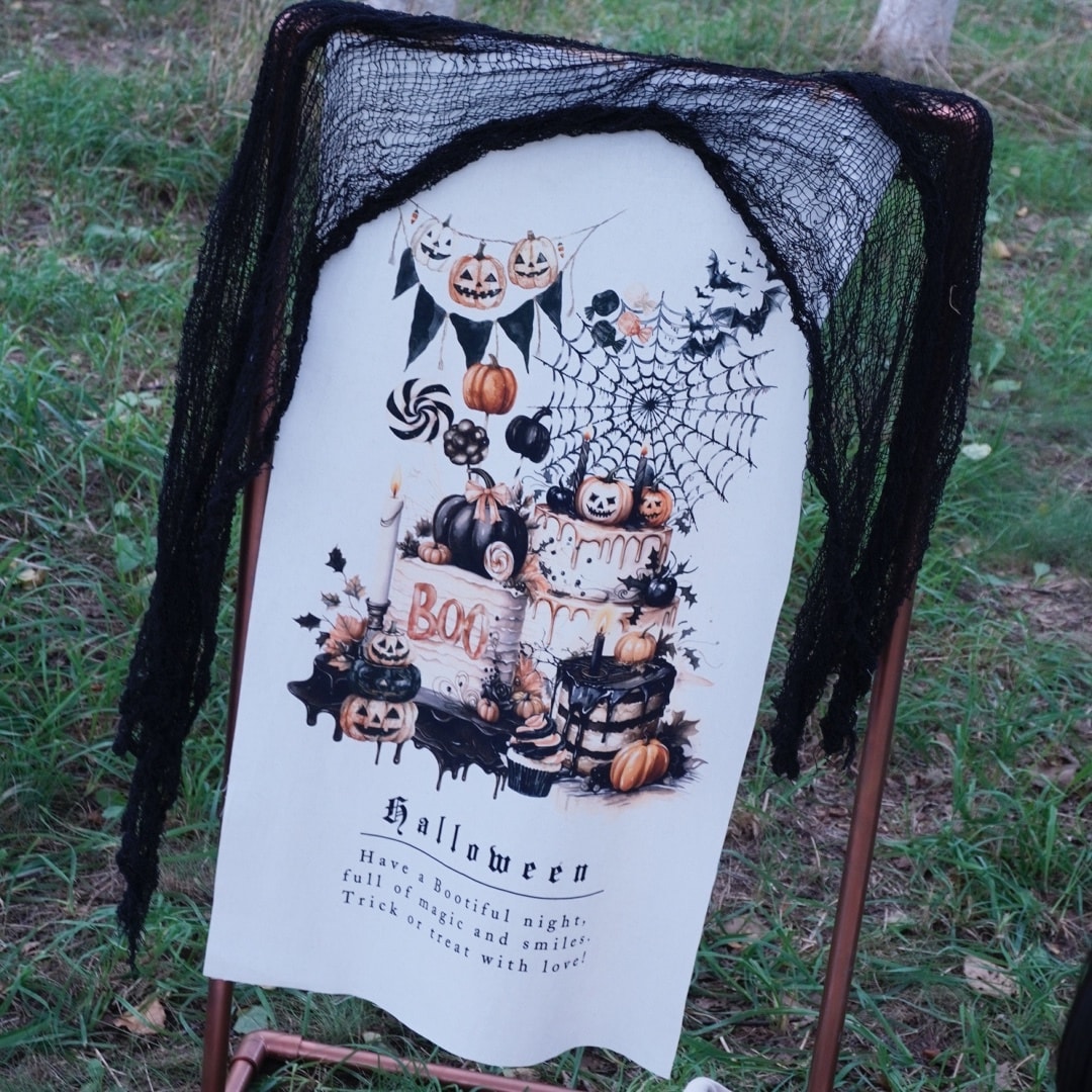 撮影用ハロウィンタペストリーをお届けします 選べるデザインでおうち撮影もスタジオも映える♪ イメージ9