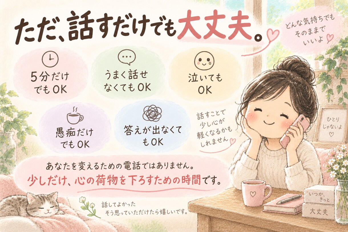 病気や障害で変わった人生に寄り添います 昨日までできたことができなくなった、その苦しさを聴きます イメージ4