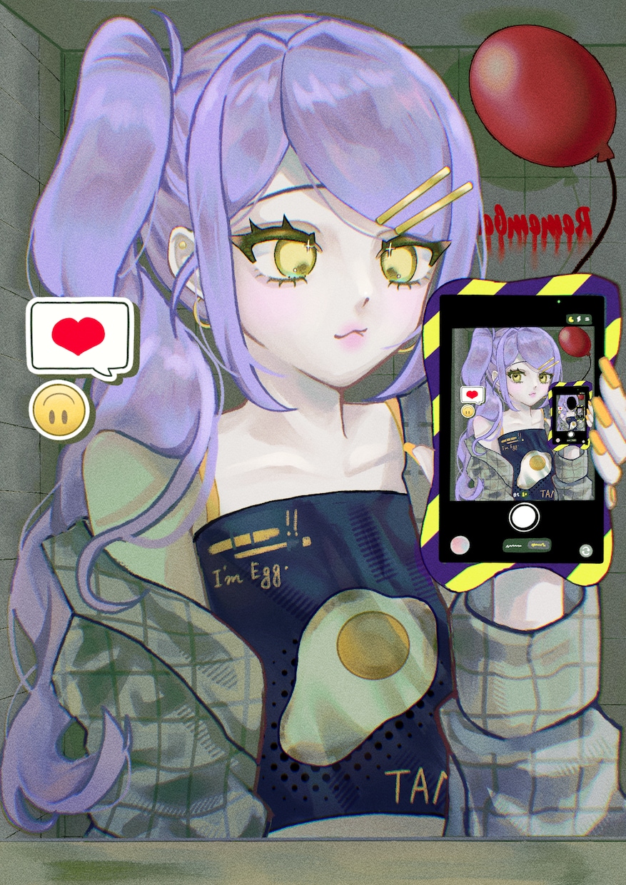 修正何度でも◎ホラーで雰囲気あるアイコン描きます ドリームコアやエンジェルコアなどの不穏でかわいいイラストを！ イメージ2