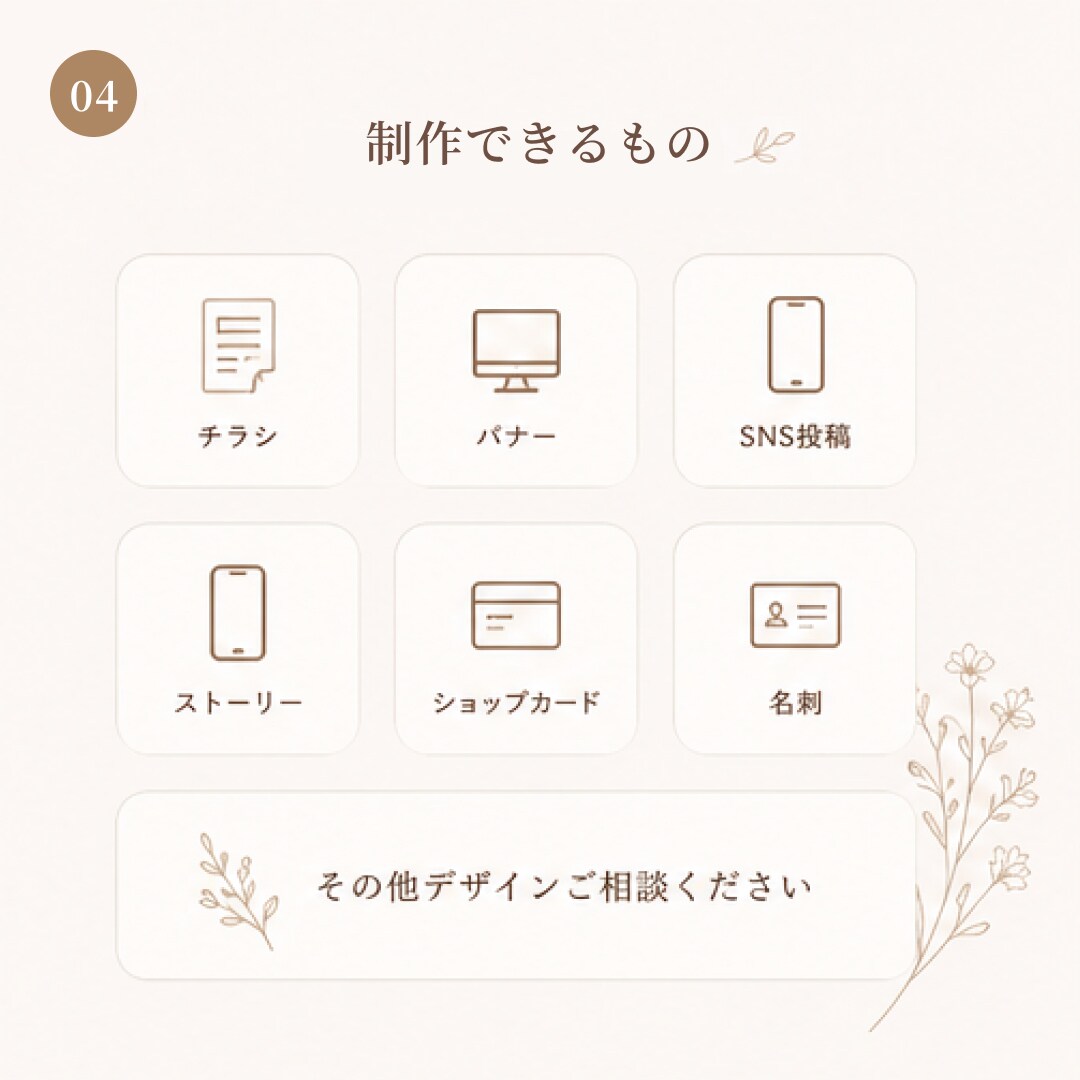 世界観が伝わるデザインを心を込めて制作します 初めてのご依頼も安心してご相談ください！ イメージ4