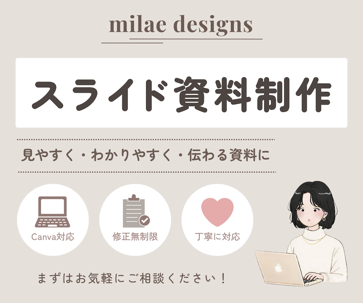 見やすく伝わるスライド作ります Canva対応｜修正も柔軟に承ります イメージ1