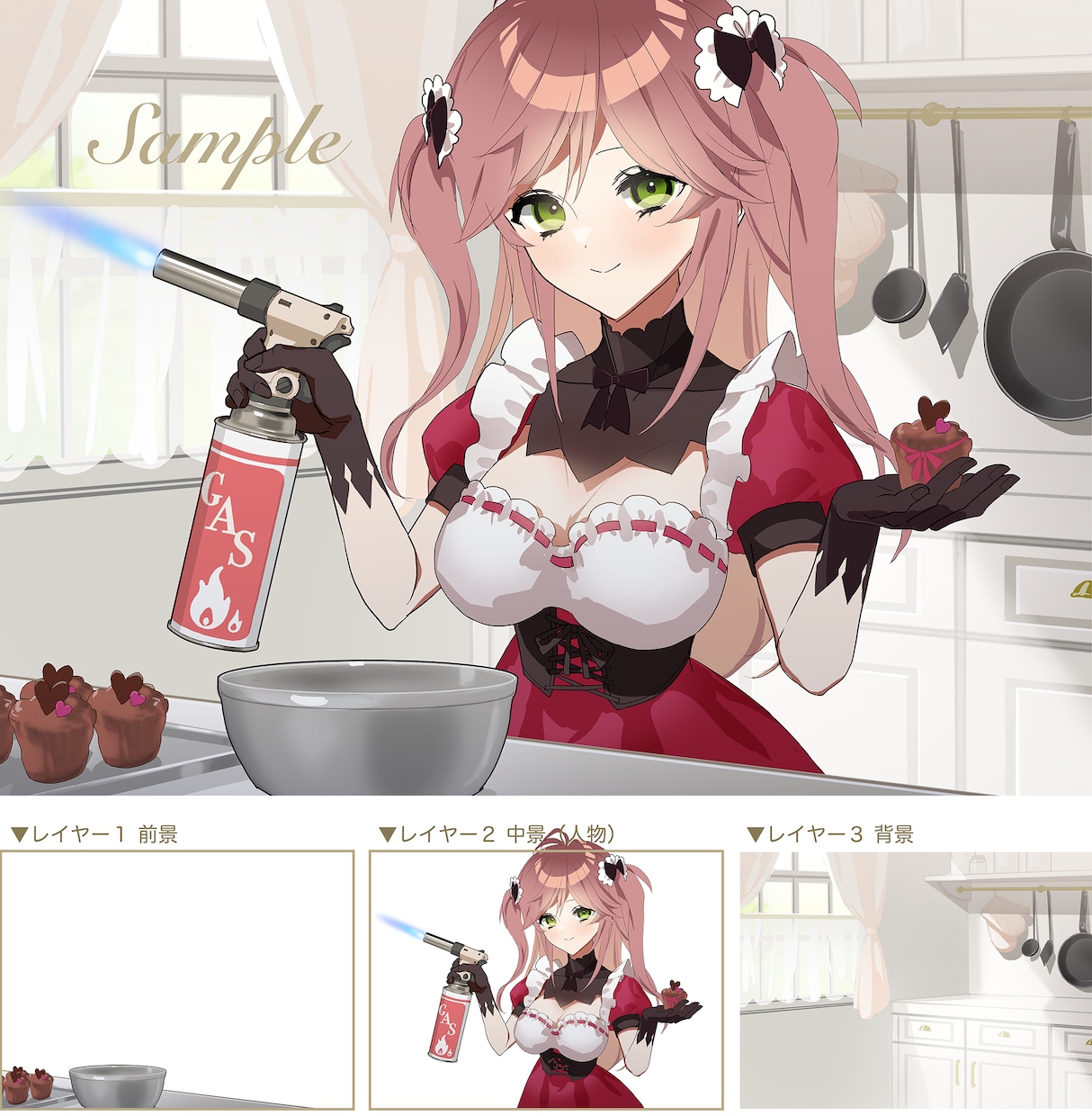 商用利用込み、動画など人物透過や背景を承ります ファイル形式psdの人物、前景、背景レイヤー分け納品OKです イメージ6