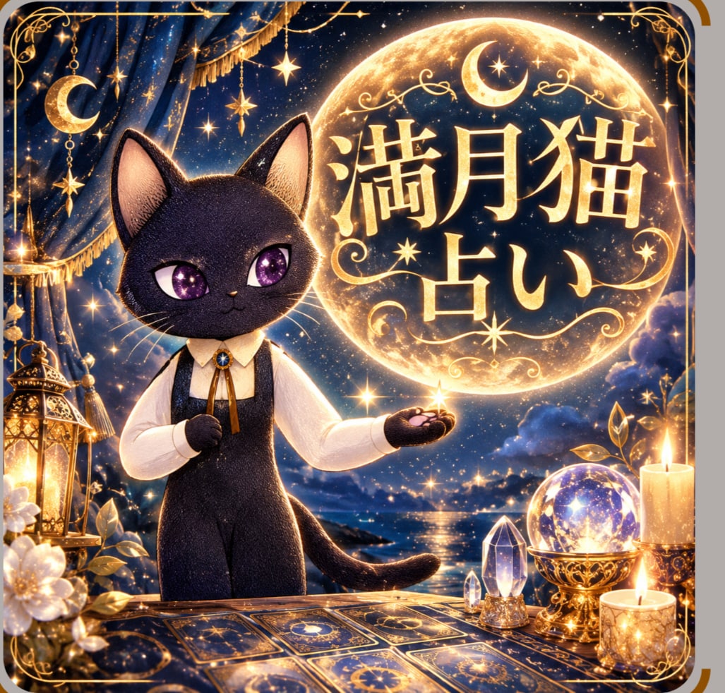 満月​猫占い✩心が癒される鑑定安心な未来へ導きます お悩みを優しく溶かしあなたの心に満月の優しさと猫のぬくもりを イメージ3