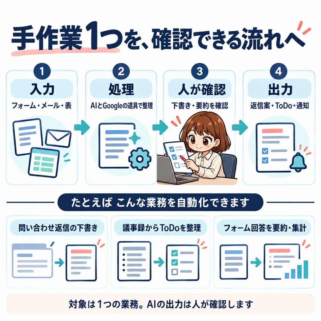 手作業を自動化して生産性を上げます 手作業が1つ仕組みに移る｜使い方マニュアル付き・初心者OK イメージ2