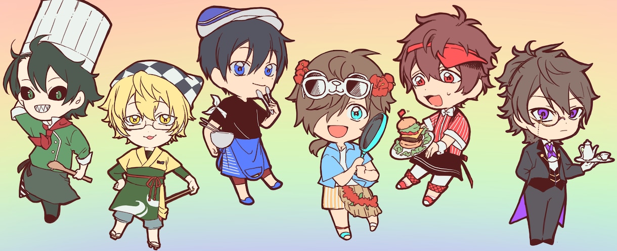 トプ画やアイコン！キラキラかわいいイラスト描きます 繊細で鮮やかな☆あなただけの1点物をお届けします！ イメージ5